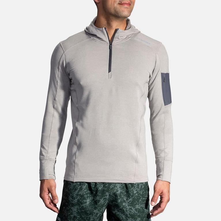 Brooks Notch Thermal Running Jackets - Men's - White (23691-LPSB)